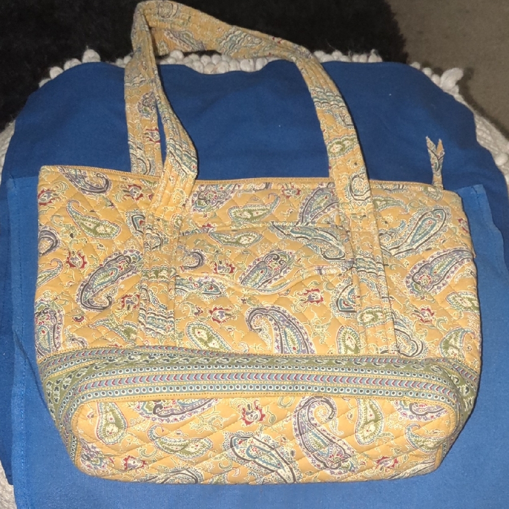 Elegant MaggieB Paisley Tote in Yellow NOW ONLY $15